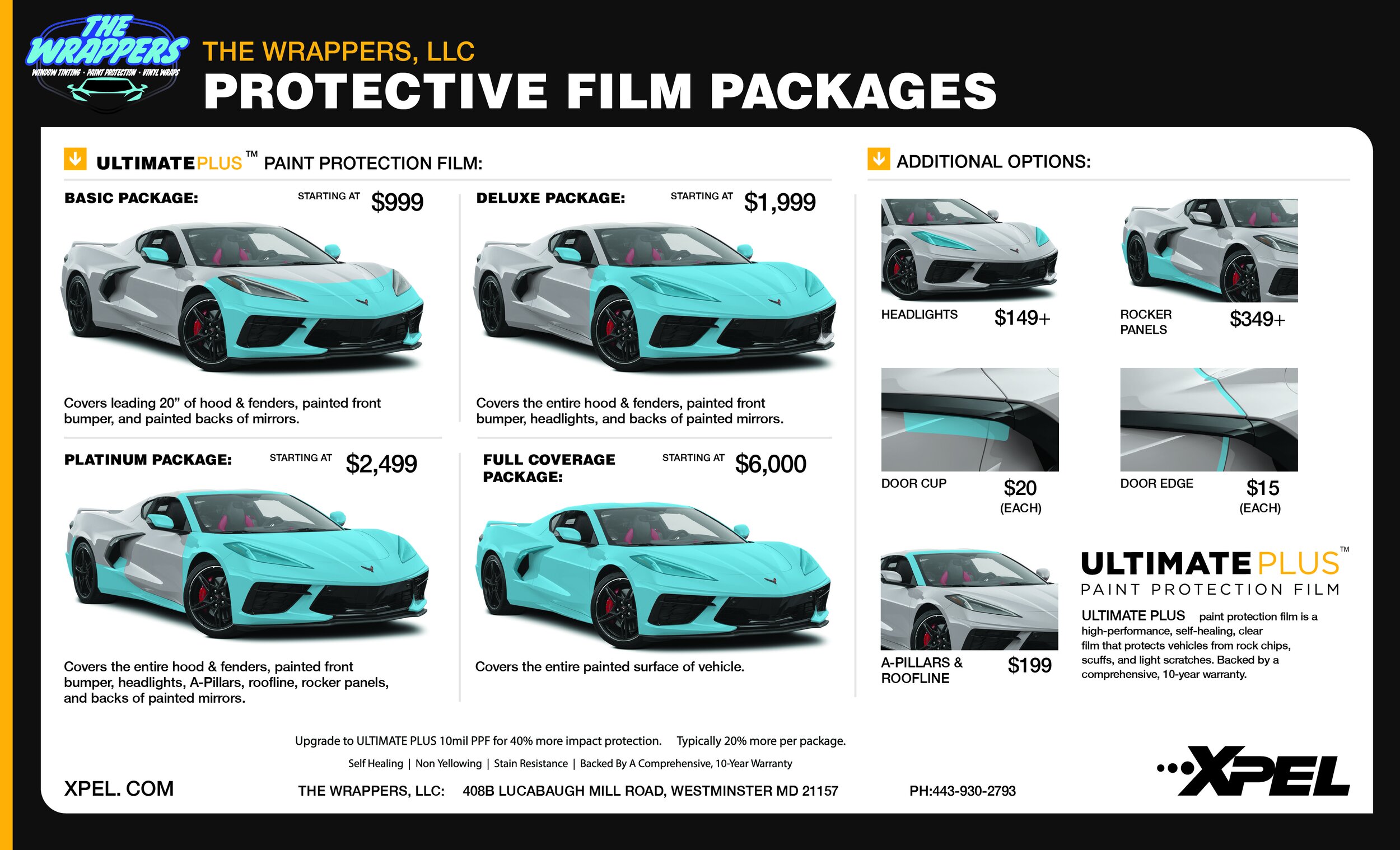 Paint Protection Film - Xpel Ultimate Plus — THE WRAPPERS, LLC