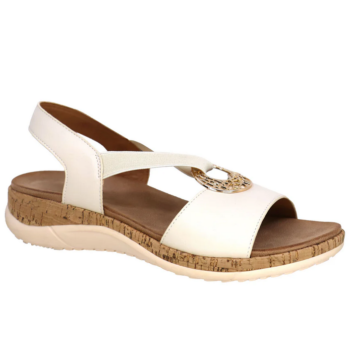 Lady Comfort Mabel Cream Sandal 