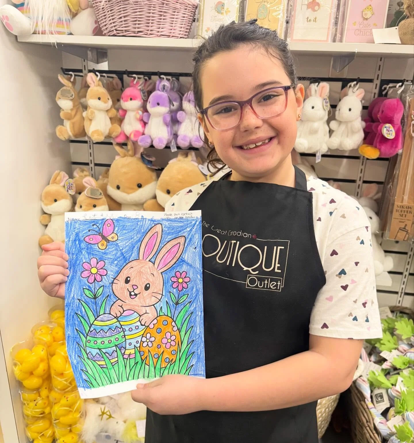 Letty is putting her creativity to good use this &ldquo;snow day&rdquo; @greatcanadianboutiqueoutlet 

She has started off the colouring contest wall! 

We have handed out tons of pages so remember to bring them back for us to decorate our contest wa
