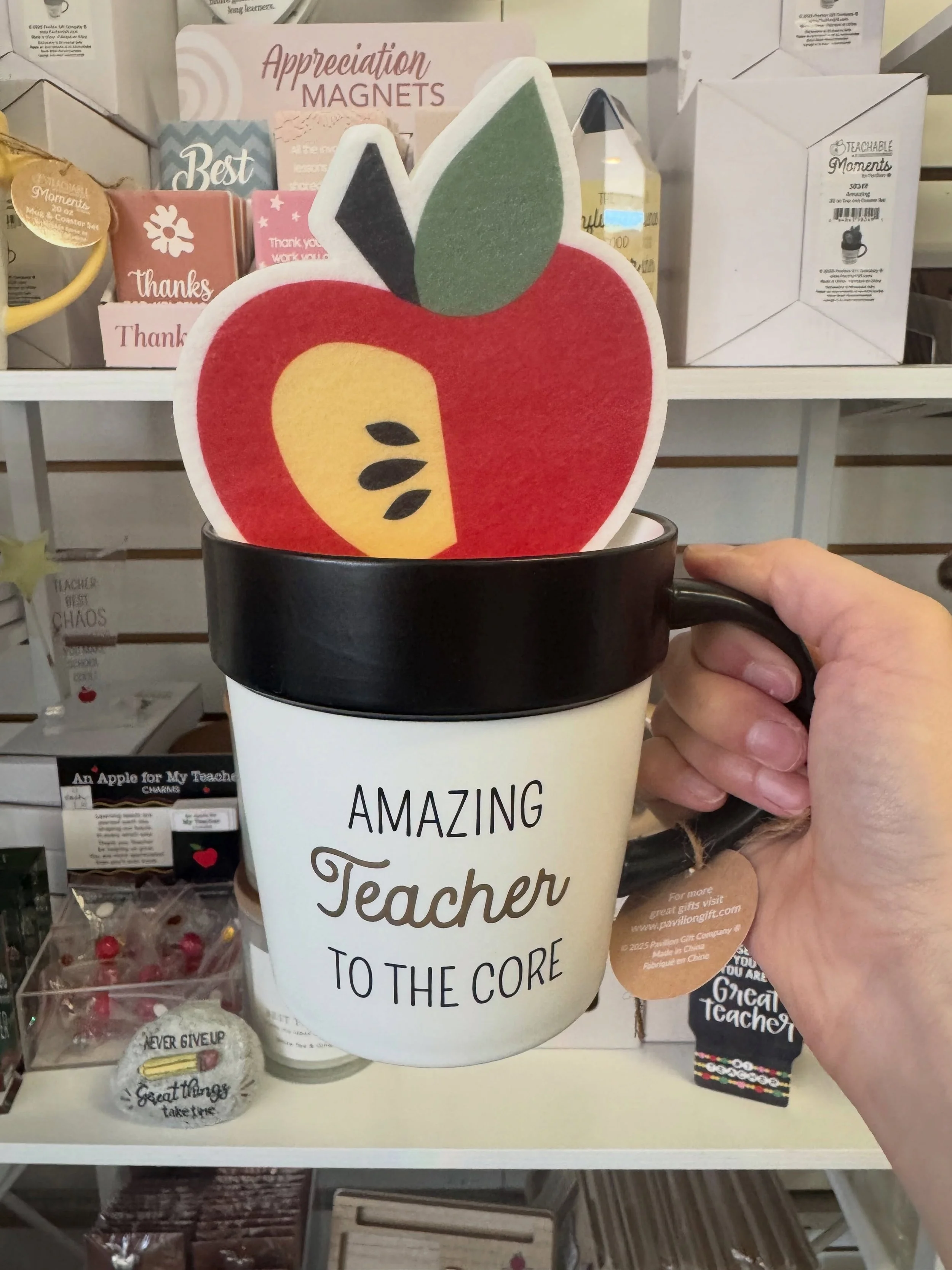 Happy June 1st! 🤩

It's officially the last month of school before summer vacation‼️

Now is the perfect time to start looking for the best teacher gifts for the end of the school year. 🍎

A great gift idea is a tea or coffee mug. ☕️

Luckily we ha