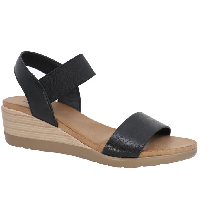 Taxi Debbie Black Wedge Sandal