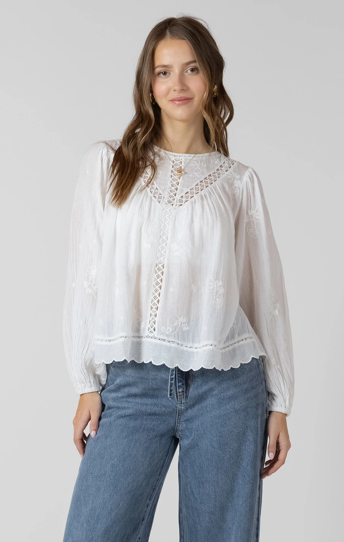 Dex White Blouse