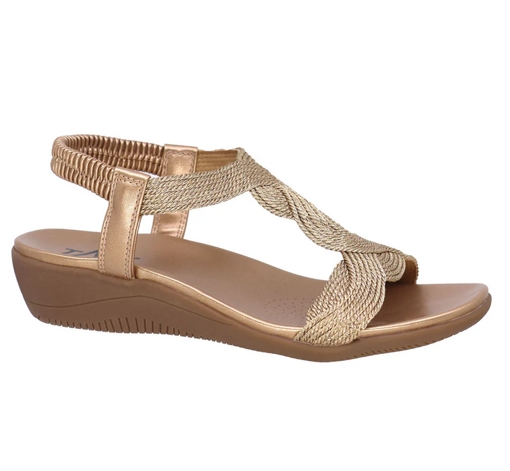 Taxi Rio Rose Gold Sandal