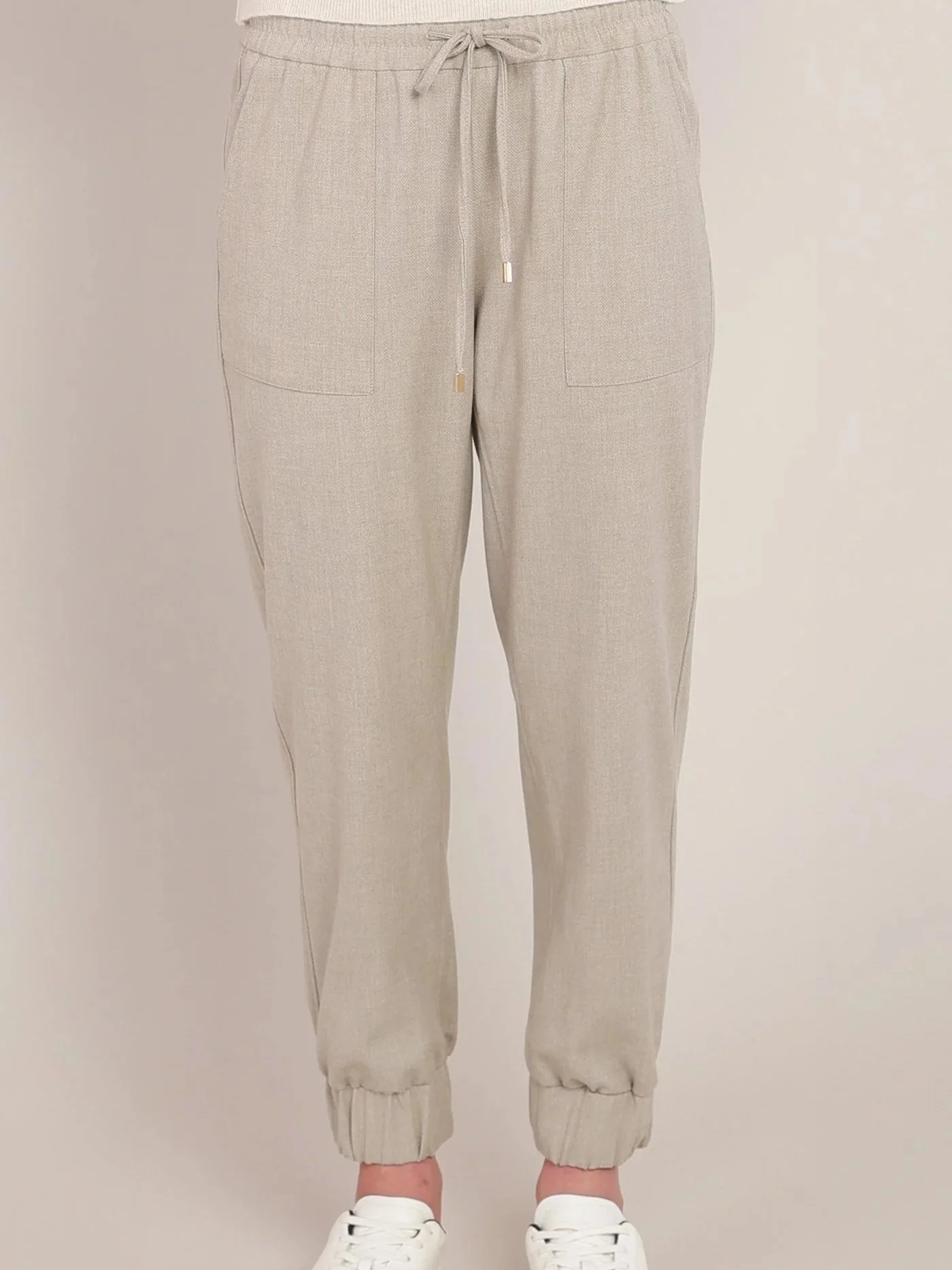 Room 34 Cuffed Hem Pant in Oatmeal