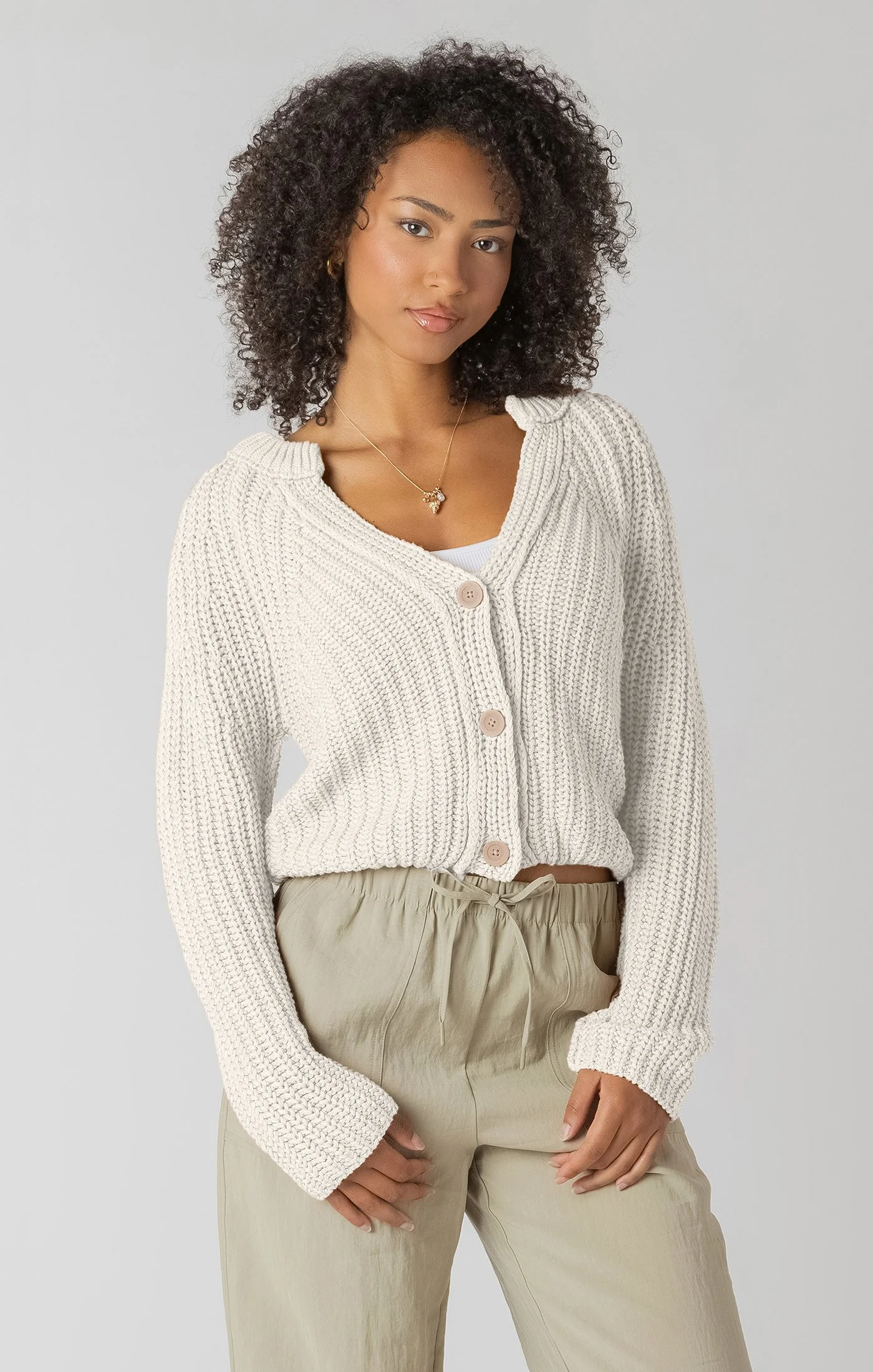 Room 34 Natural Knit Cardigan
