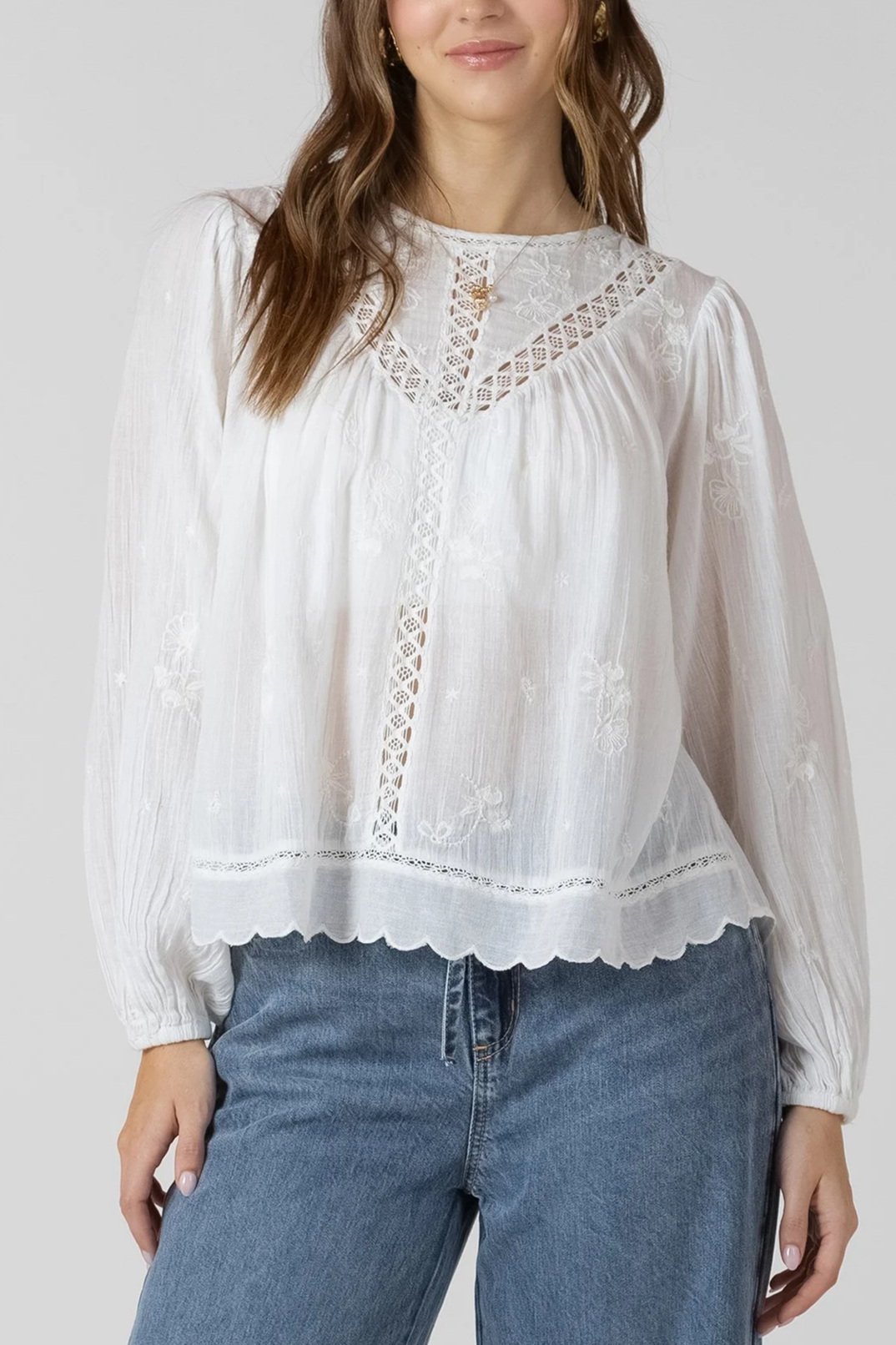Dex White Blouse