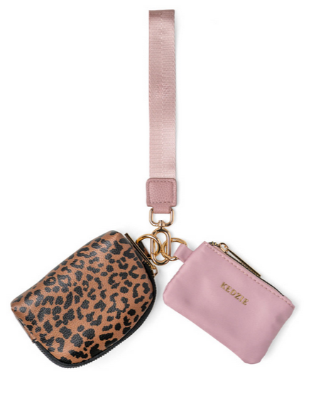 Kedzie Tandem Wristlet Set in Feline Cute