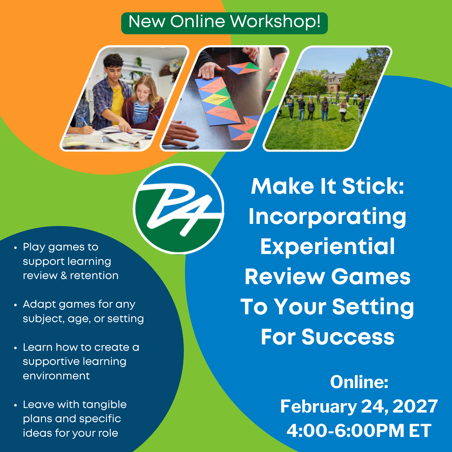 Make It Stick:  Incorporating Experiential Review Games To Your Setting For Success (Virtual)