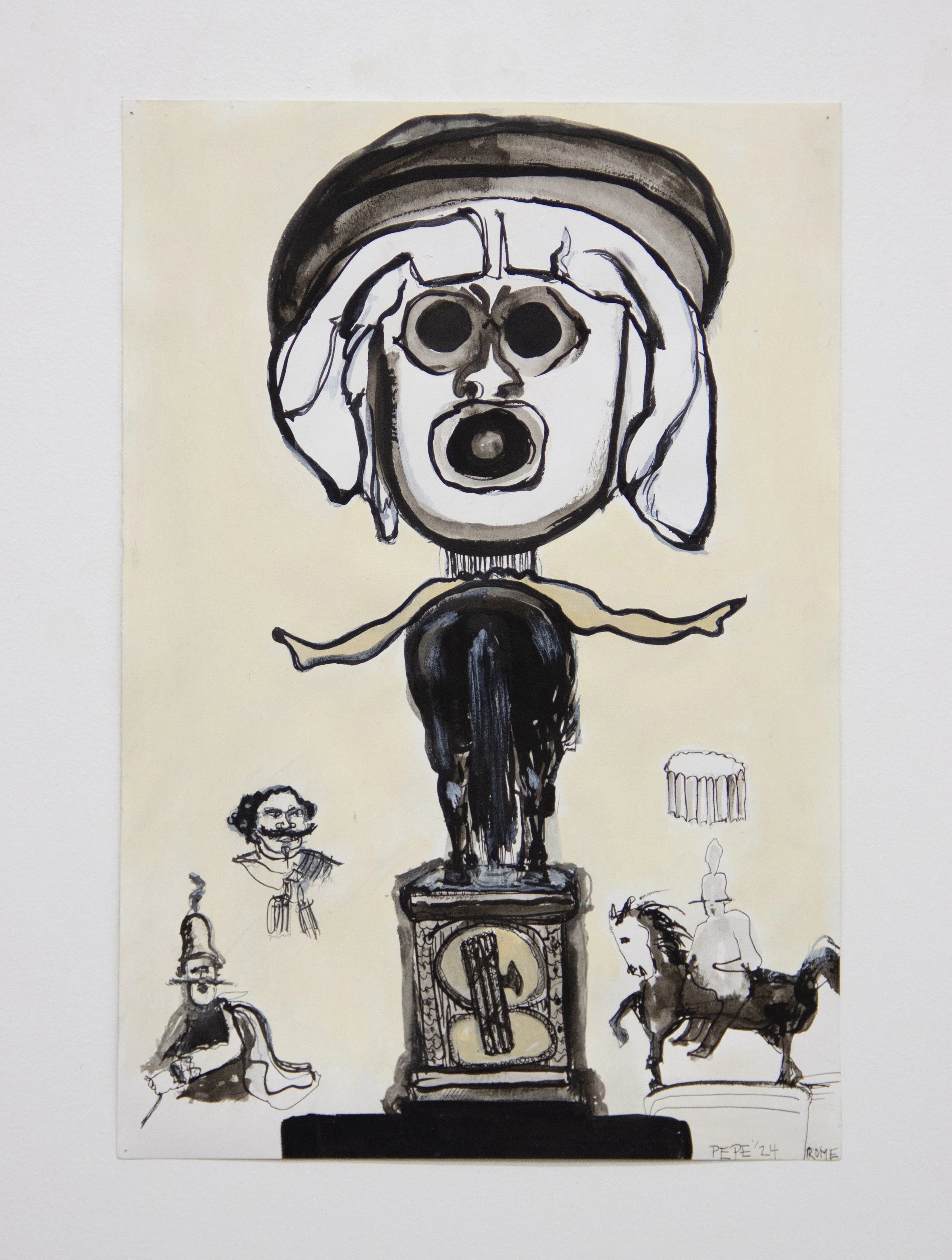 Death (Mask) on a Horse, 2024
22 x 15 inches