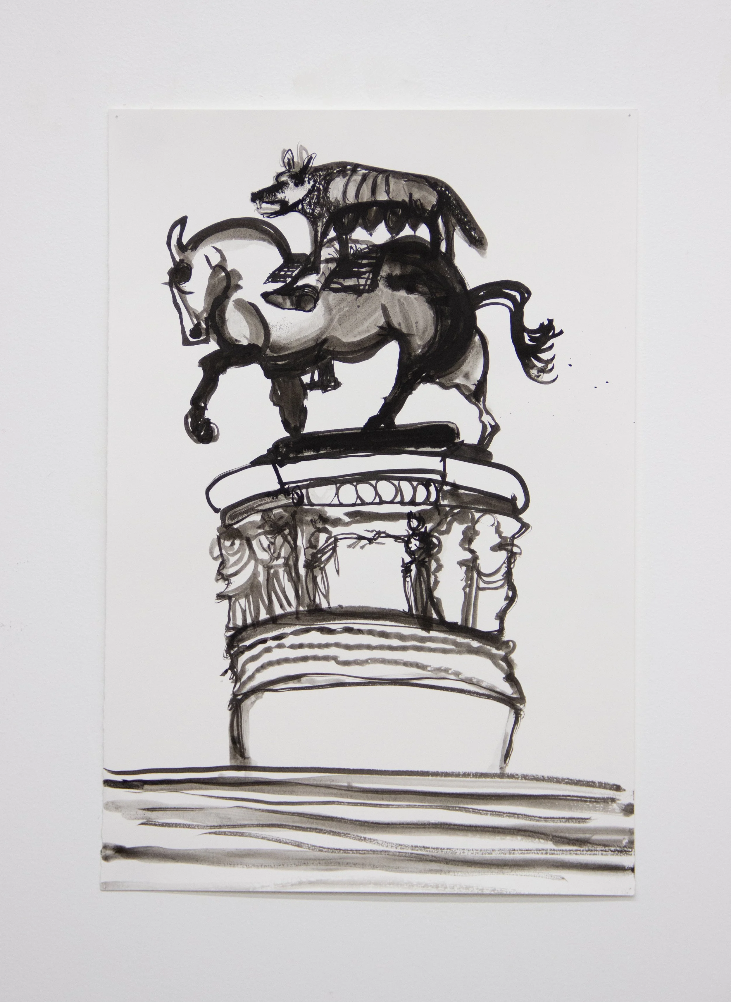 Lupa + Victor Emmanuel II's Horse Ditch the Boys, 2024
22.5 x 15 inches