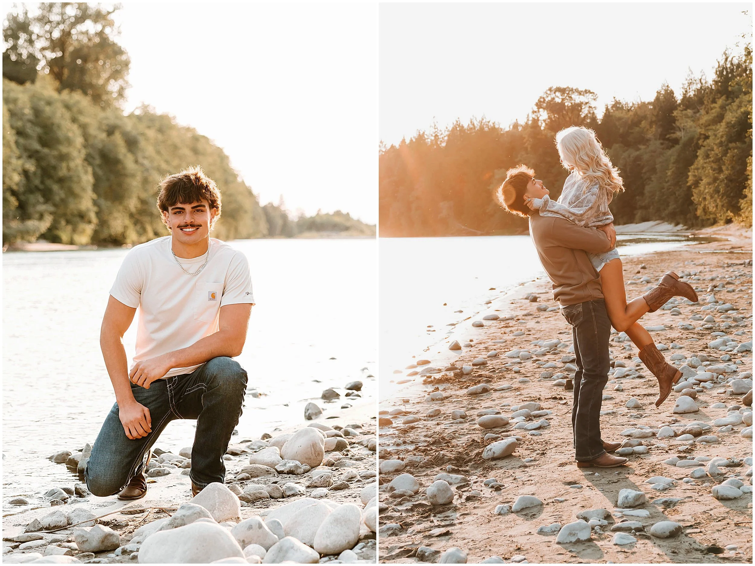 Romantic Senior Session at Sunset