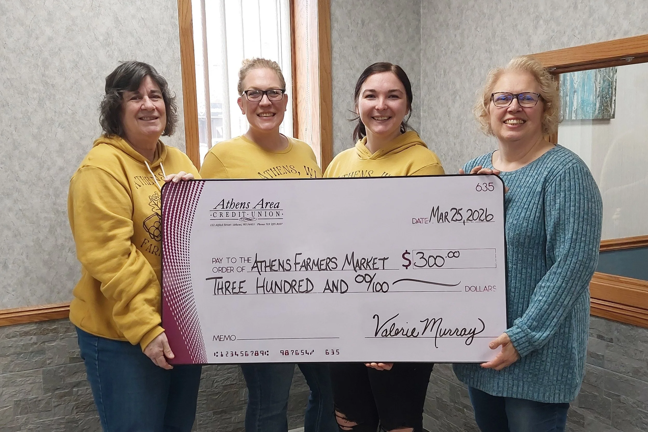 Athens Farmers Market Donation