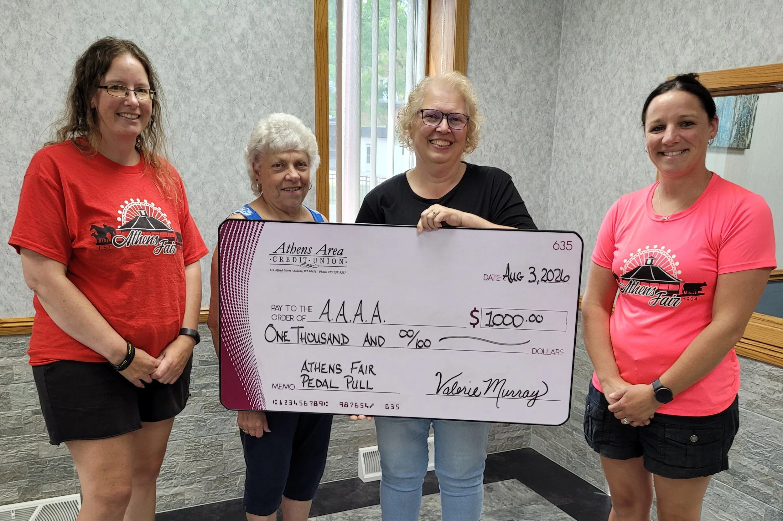 Athens Advancement &amp; Agricultural Association Donation