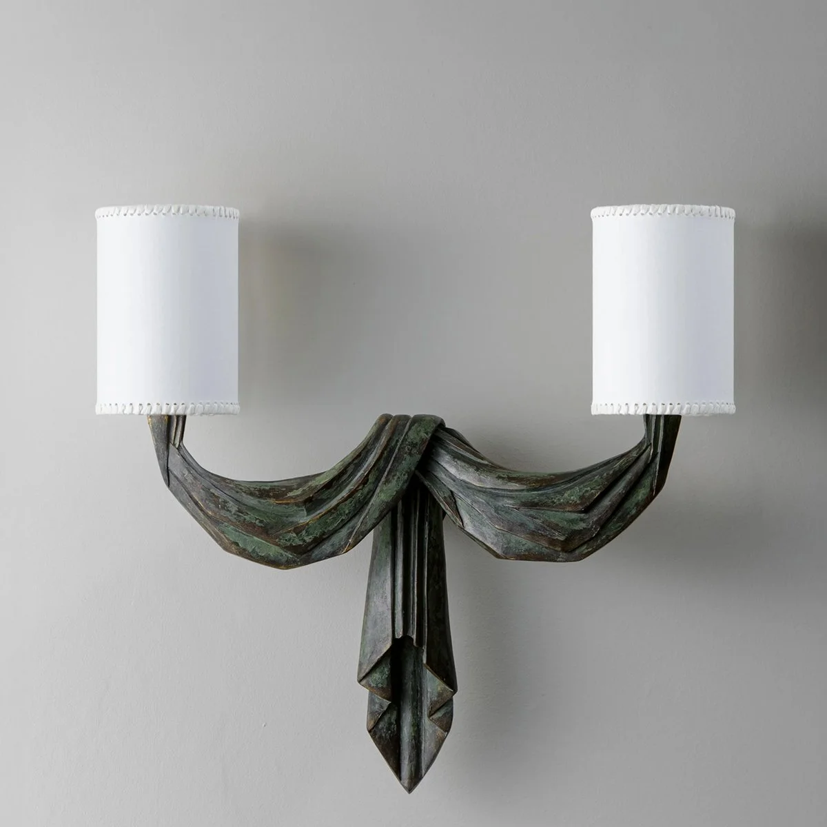 Porta Romana - Teatro Wall Light in Gilted Verdigris