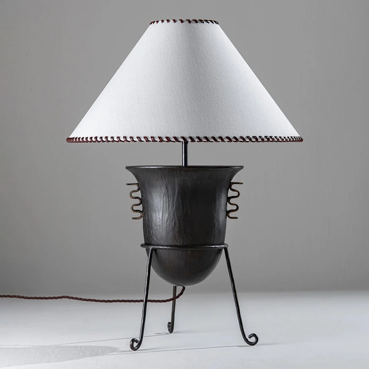 Porta Romana - Etrusco Lamp in New Bronze and Distressed Gold