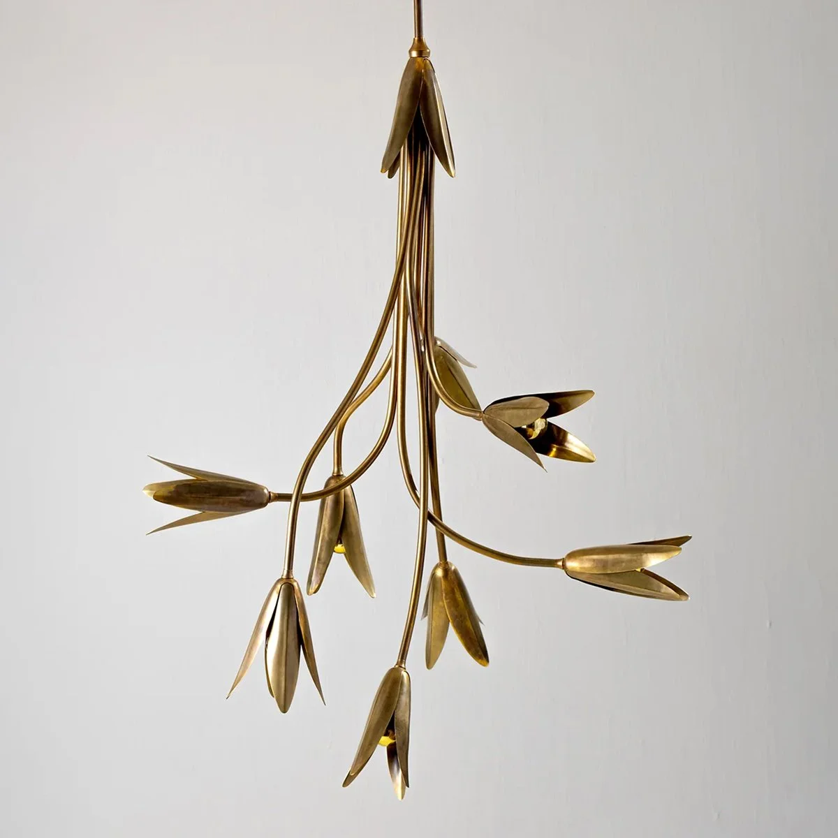 Porta Romana - Morales Chandelier in Patinated brass