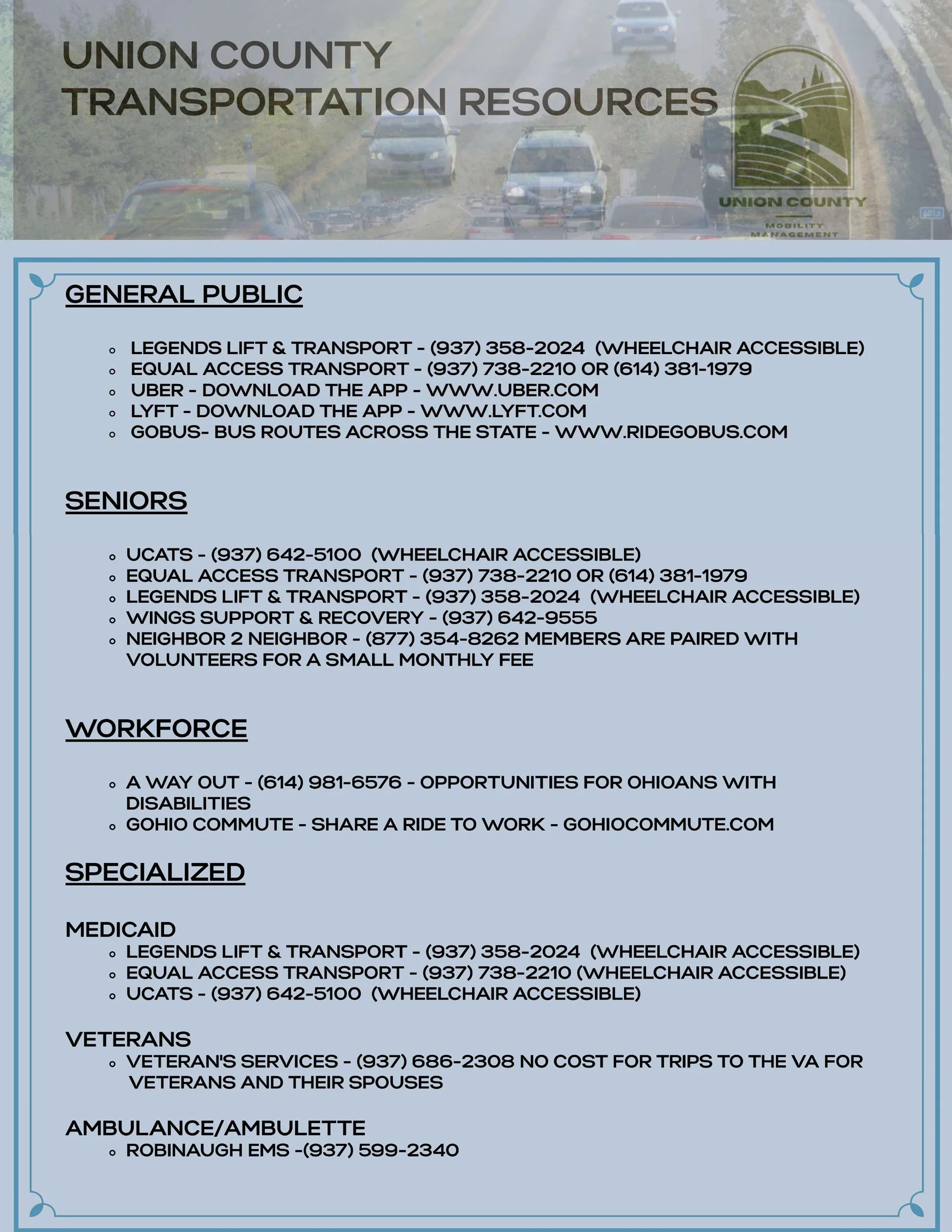 Click to View Mobility Resources