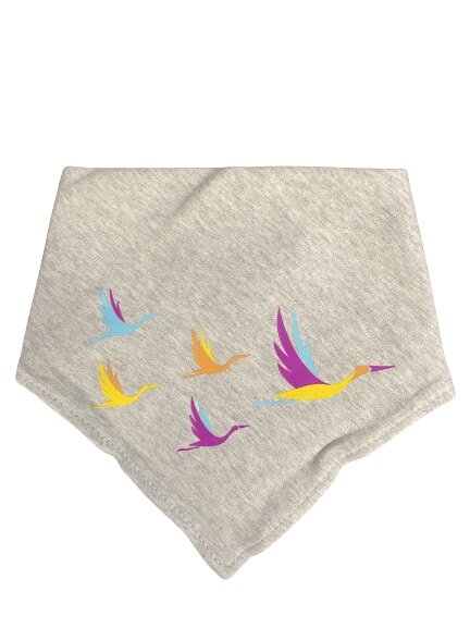 Bib ~ Gray Flying Storks