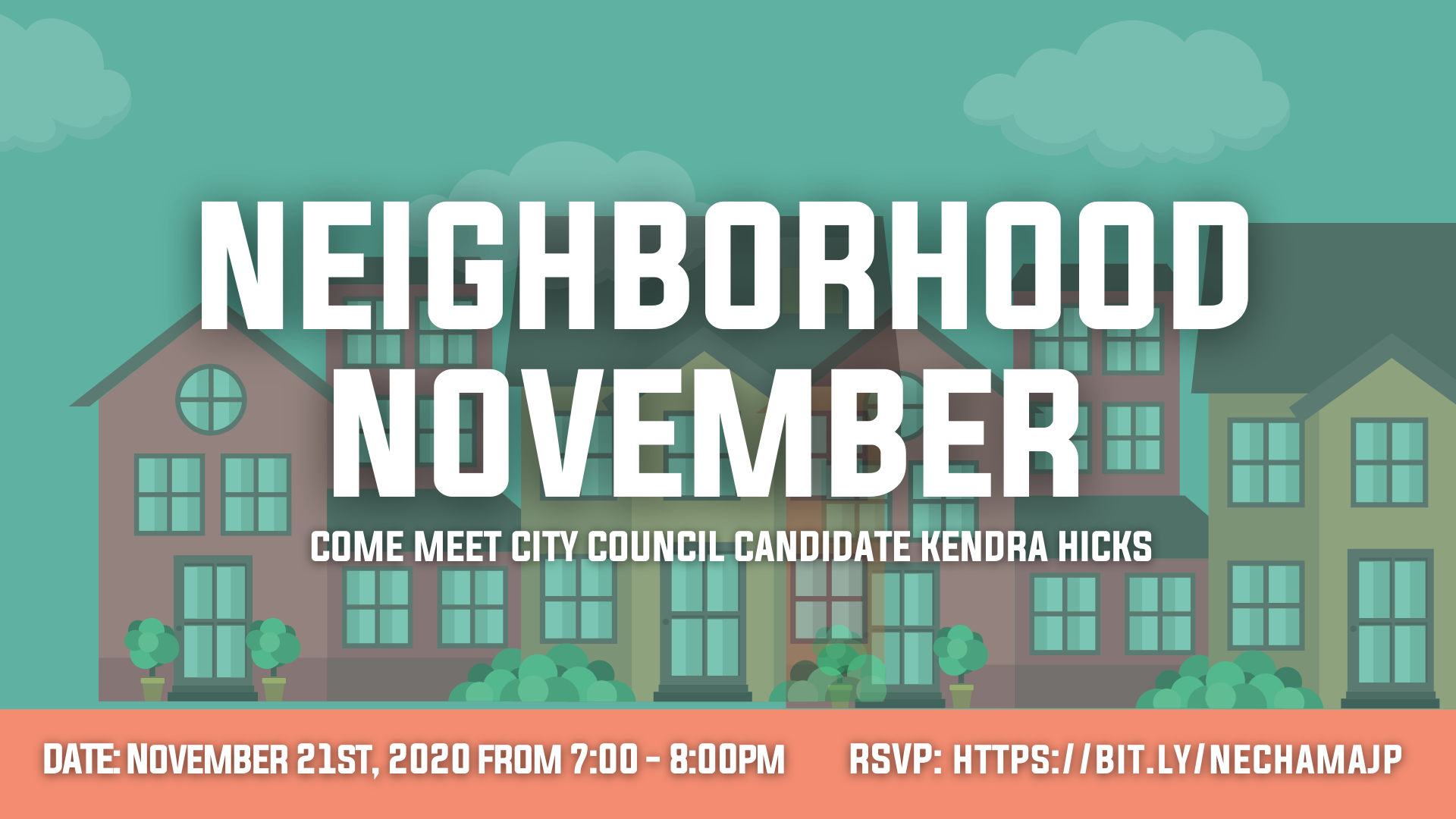 Fundraiser for City Council Candidate Kendra Hicks Hosted by Nechama