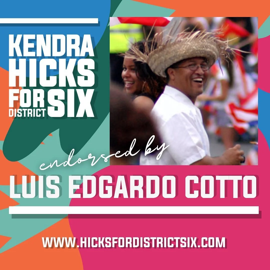 Our movement is strong and still growing! That is why I am excited to share our February endorsements with you. #bospoli #mapoli #hicks4district6

Endorsement Announcement 2/3

🎉Luis Edgardo Cotto: "I first met Kendra at a Boston Black Lives Ma