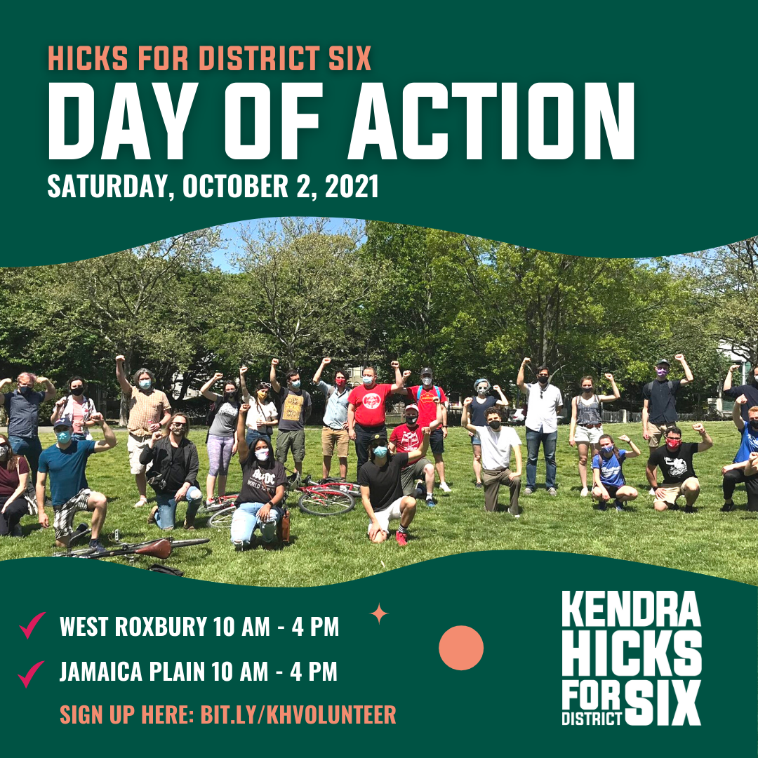 Join Team Kendra for Saturday Day of Action!