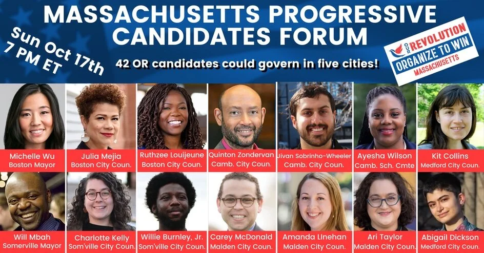 Our Revolution MA Candidate Forum