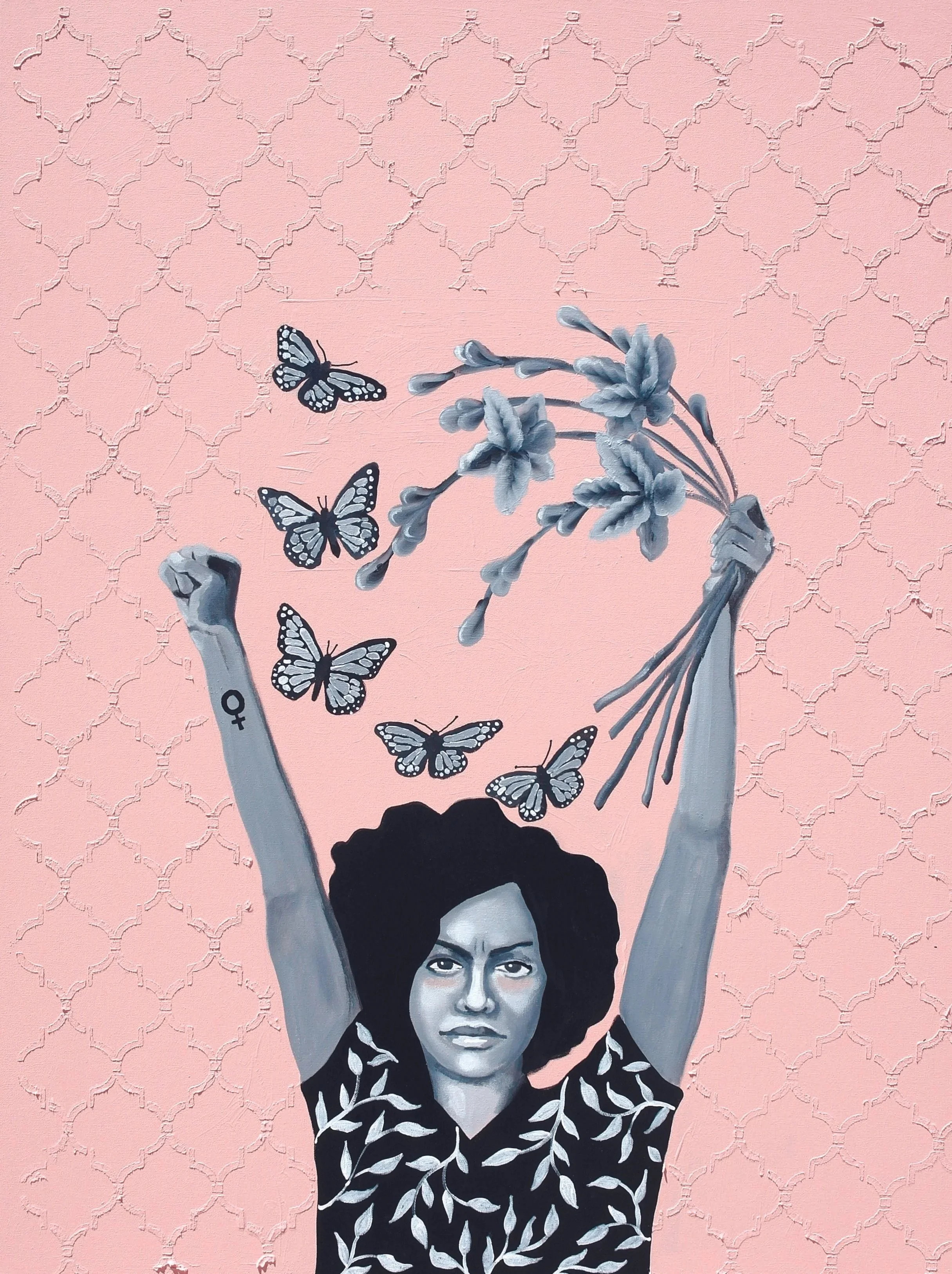 "We Won't Go Back" 48"x 60" Mixed Media On Canvas