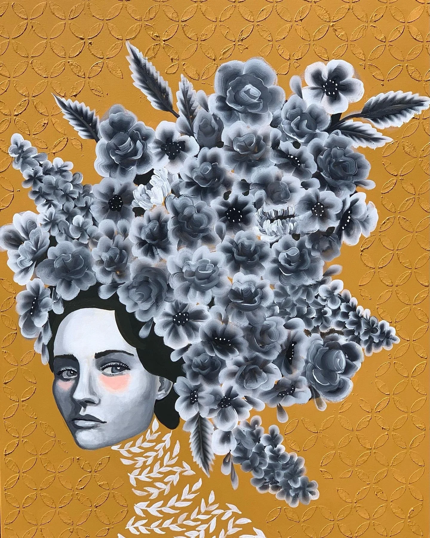 "No More Playing Small" 30"x 40" mixed media on canvas (Private Collection)