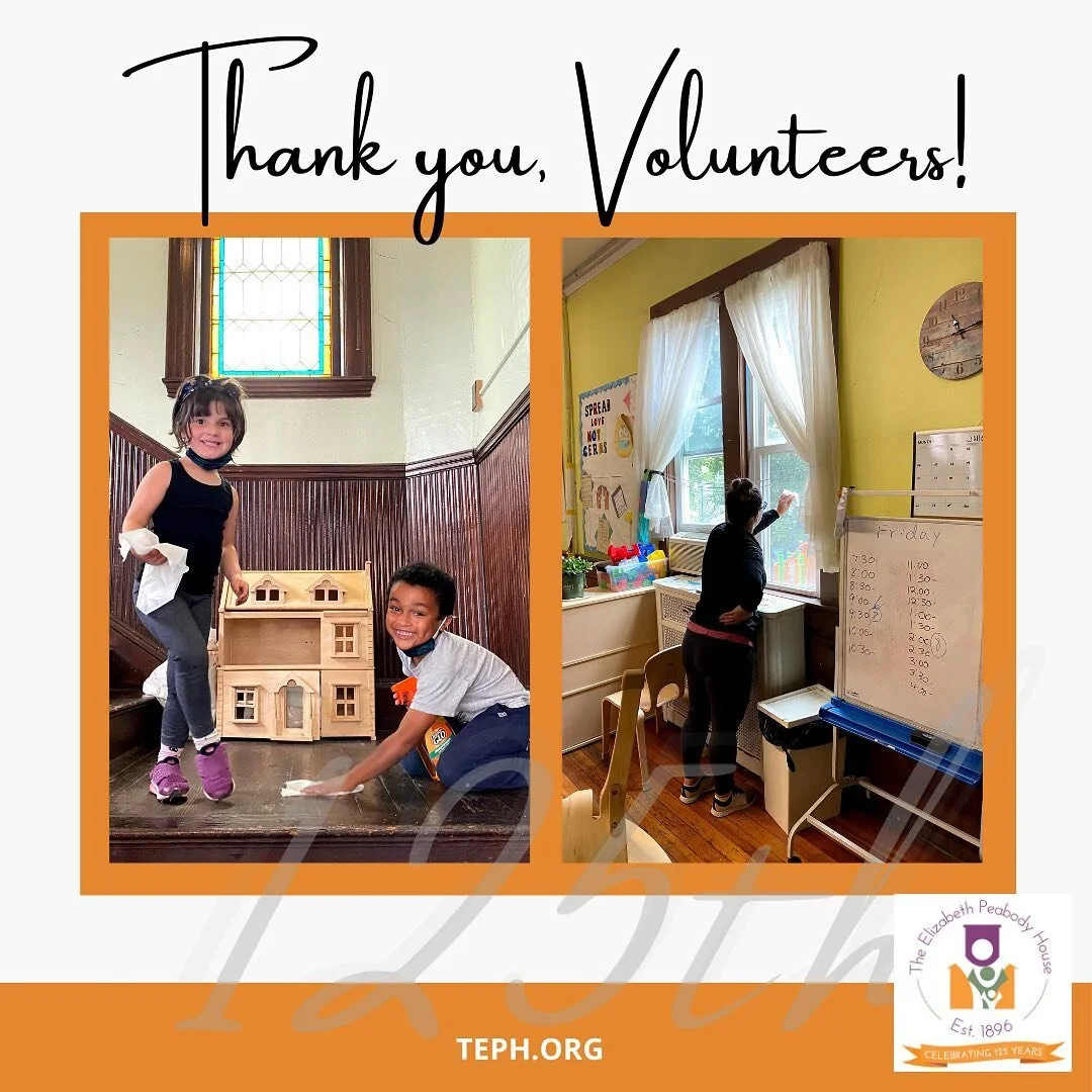 Thank you to our volunteers for making Saturday's clean-up day a success! We were able to re-mulch the entire playground, clean the windows and polish the floors in the program building, remove trash and broken furniture (thank you, #JunkKing!), and 