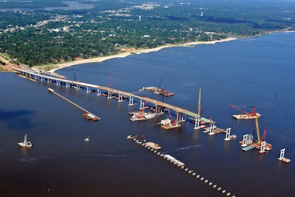 U.S. Highway 90 Bridges Across Biloxi Bay
