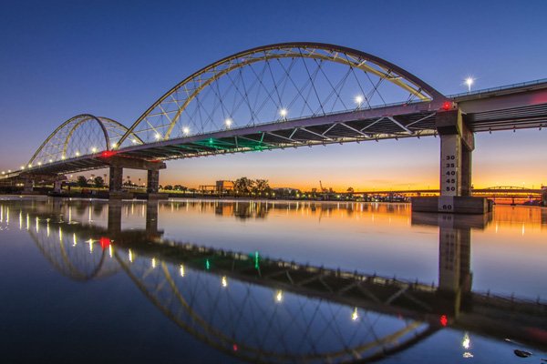 Broadway Bridge Over the Arkansas River