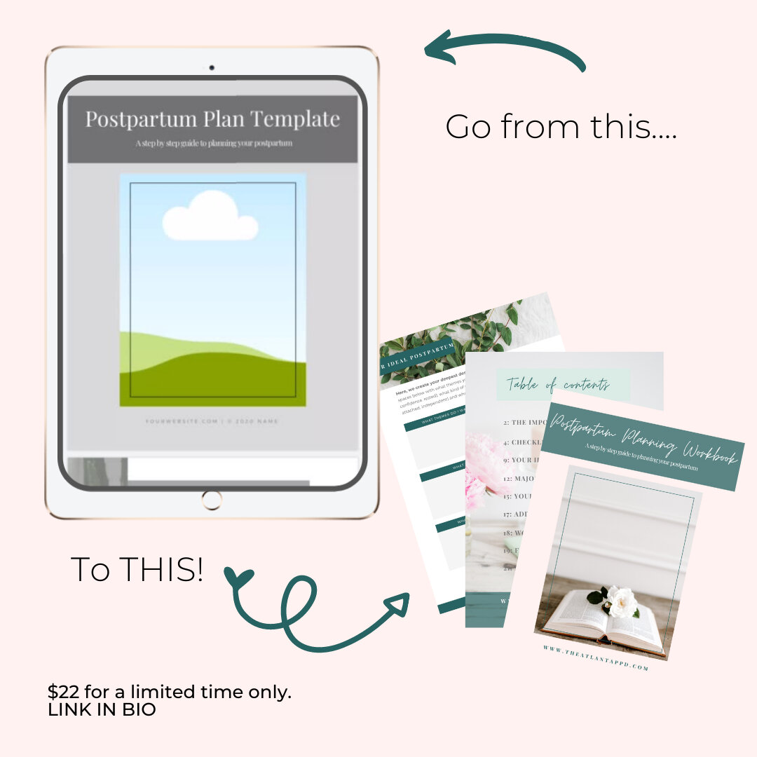 A sample look what of The Templates can do for your doula business! ⠀⠀⠀⠀⠀⠀⠀⠀⠀
⠀⠀⠀⠀⠀⠀⠀⠀⠀
This is the Postpartum Planning Workbook Template turned into a beautiful workbook that compliments a Postpartum Planning Class I offer. Clients get the opportuni