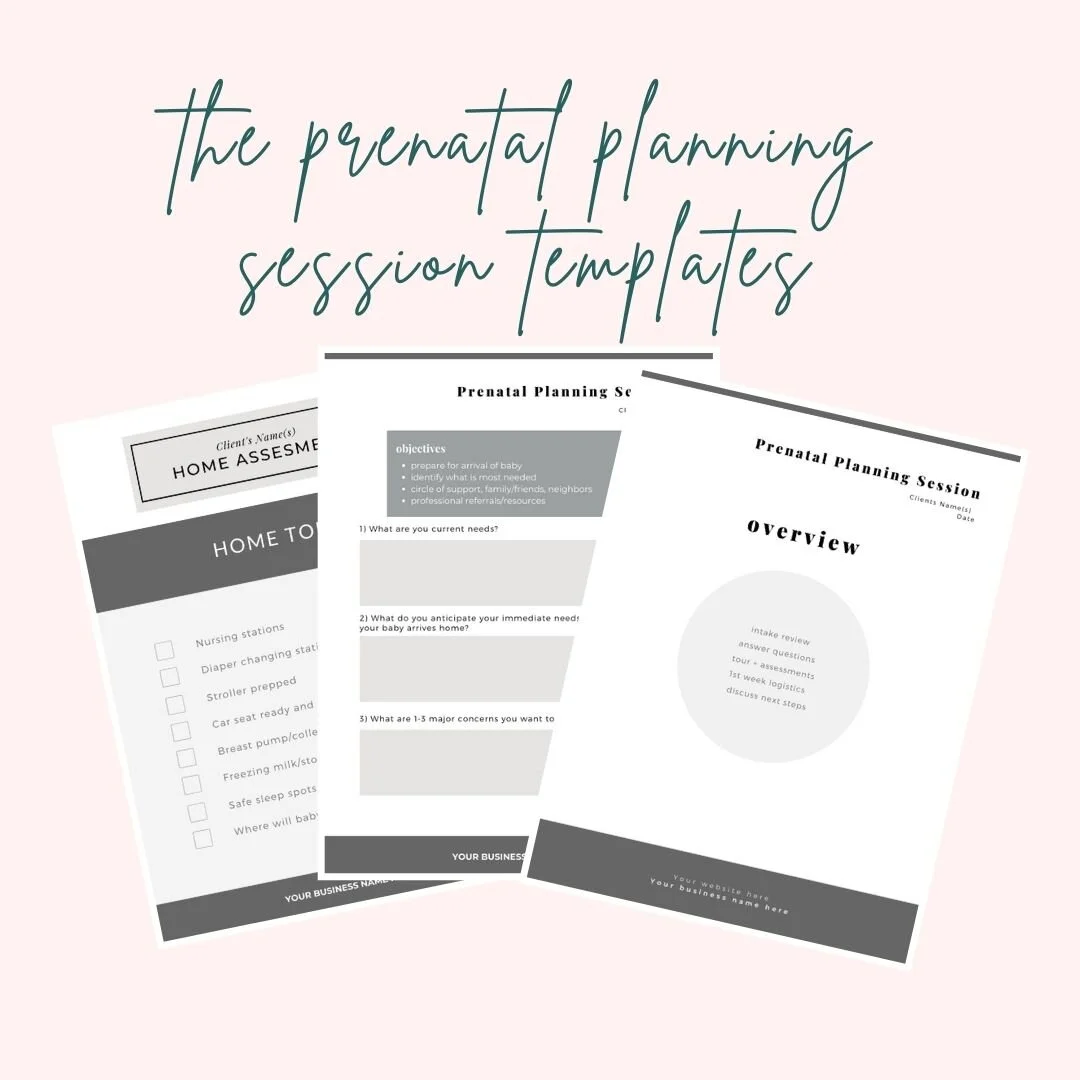 Planning Template for Doulas — The Atlanta Postpartum Doula Agency