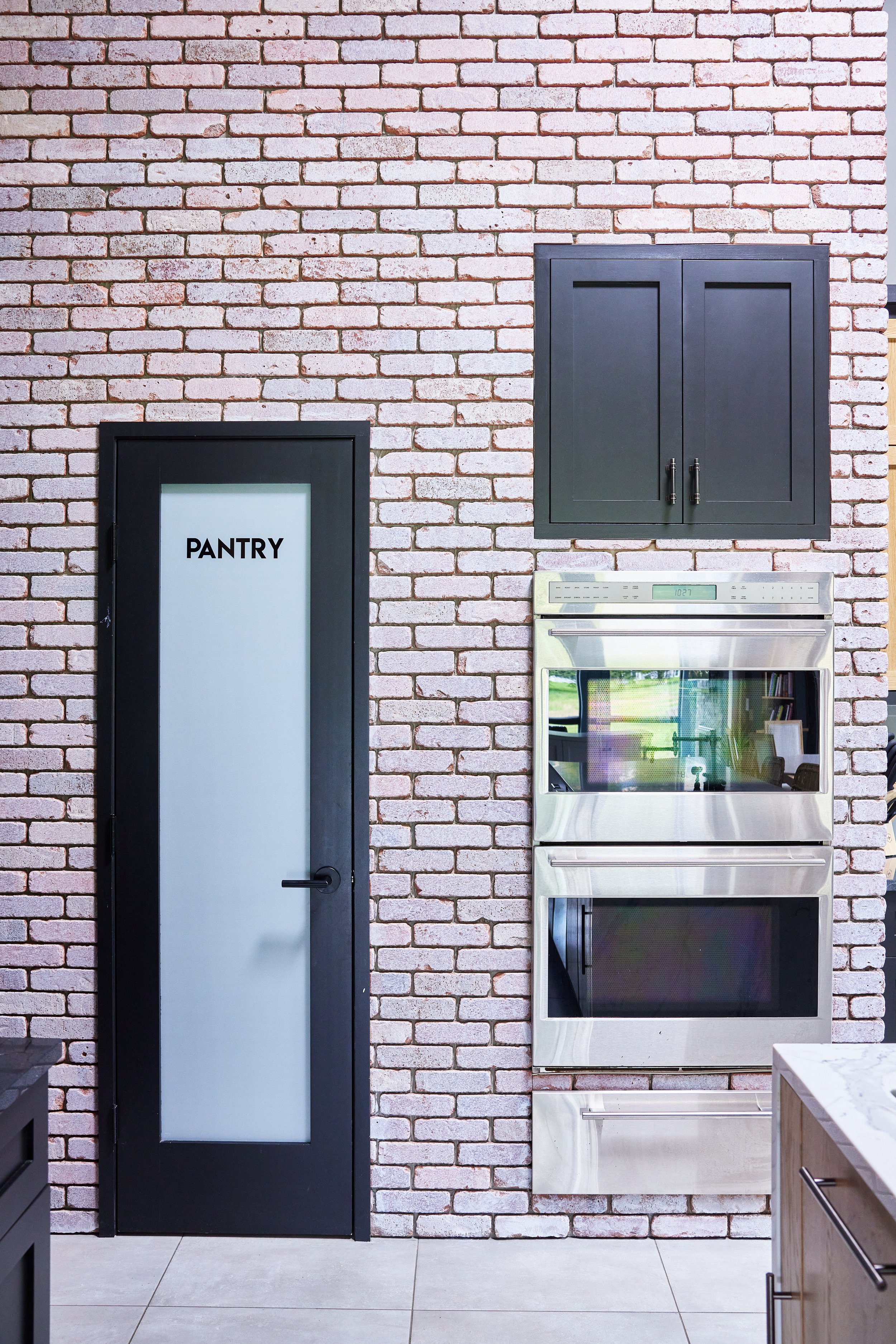Chris ODell's House Kitchen Pantry Wall Ovens Brick Vertical.jpg