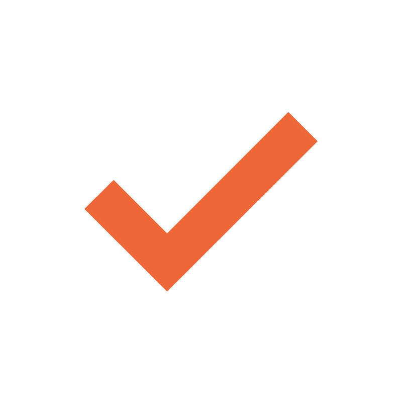 A black background with an orange check mark and the text 'Task Complete' underneath.