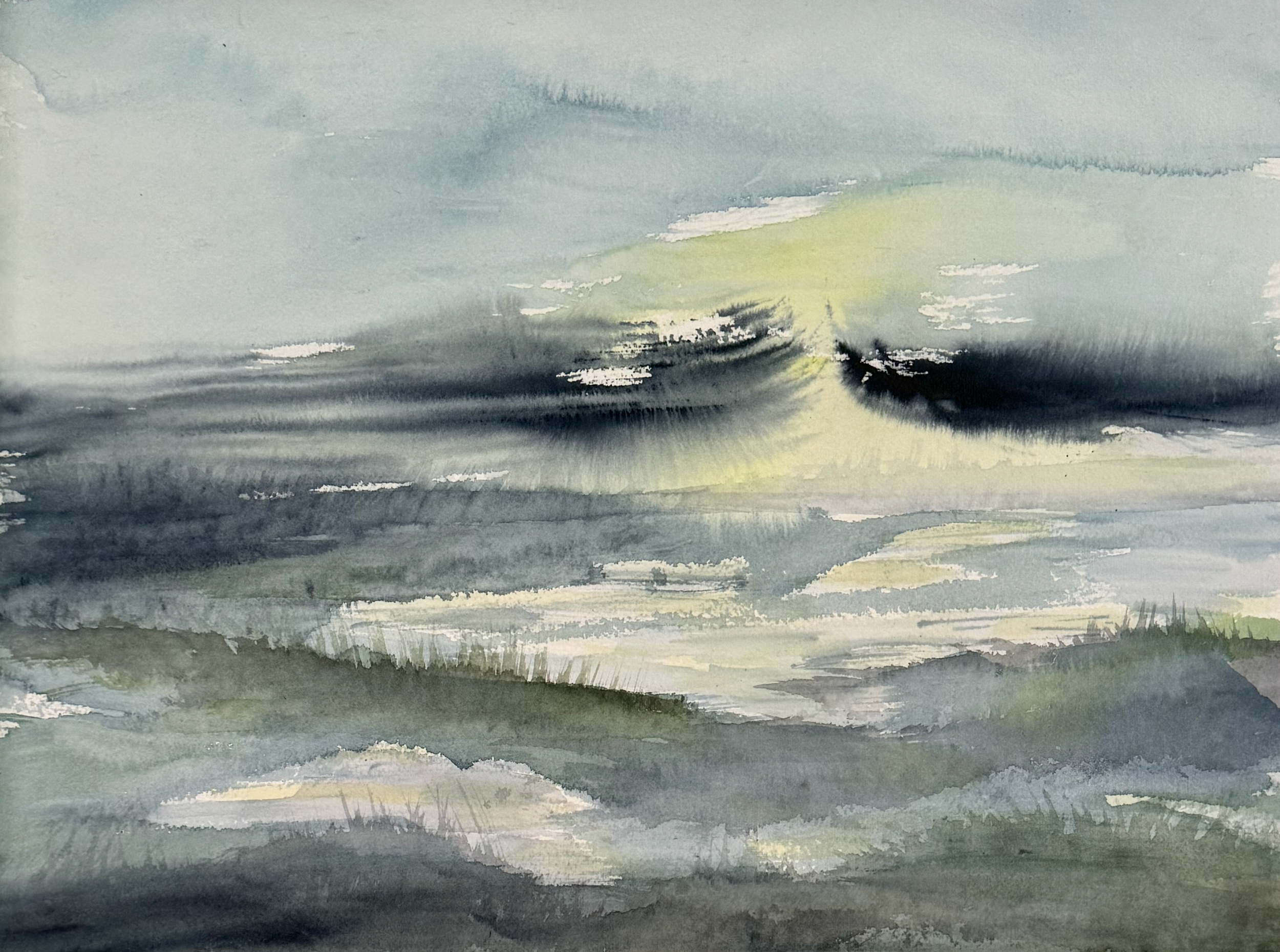 Cape Cop Salt Marsh 12" x 16" watercolor on paper