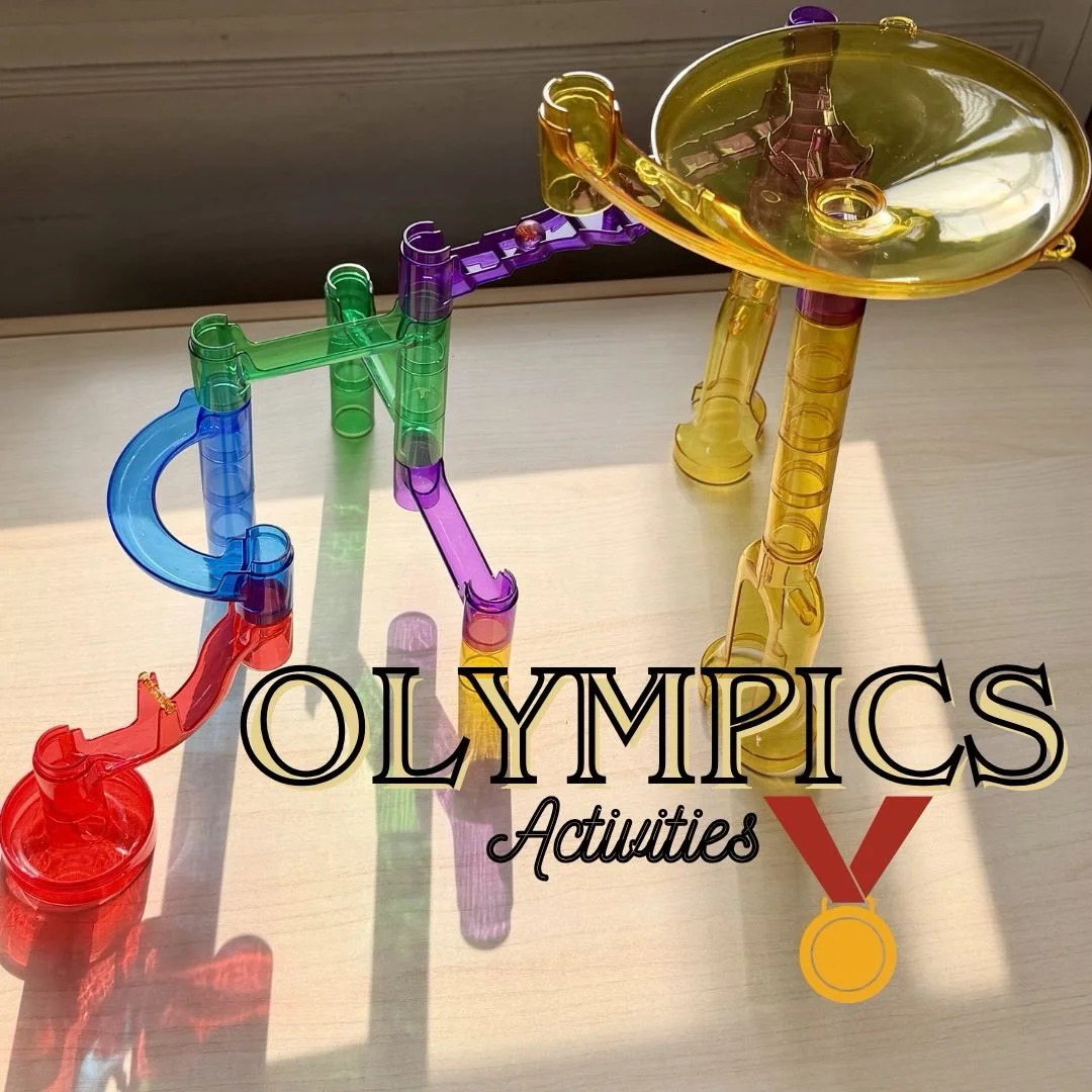 Bringing the Olympics into speech therapy 🥇

Today we built a pretend &ldquo;luge&rdquo; track and sent our racer down the course &mdash; all while targeting speech sounds. 
This activity supported: &bull; repeated practice of target sounds &bull; s
