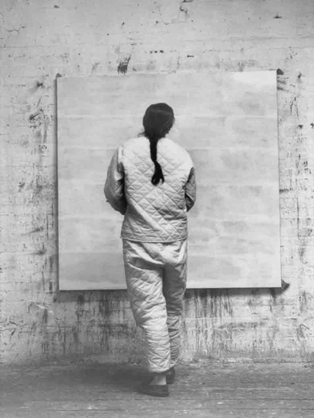 STUDIO INSPIRATION | Agnes Martin 

&ldquo;My paintings are not about what is seen. They are about what is known forever in the mind.&rdquo;

 Agnes Martin working in her New York studio (The Slips) in 1960.

Photo by Alexander Liberman