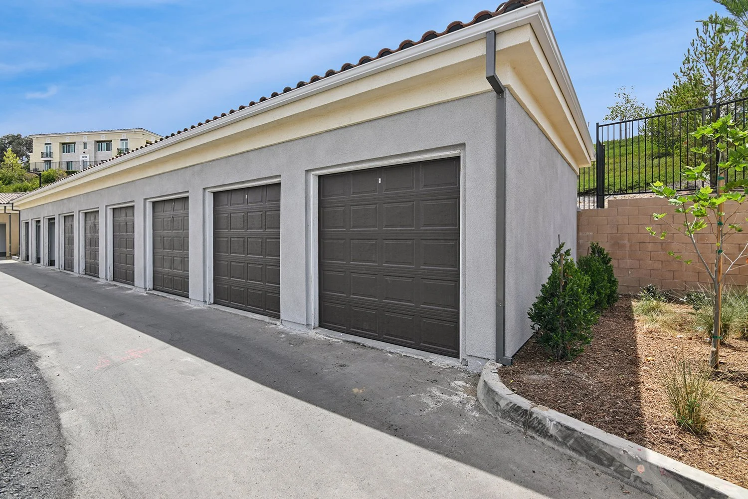 Private garages at Rendezvous Phase II 