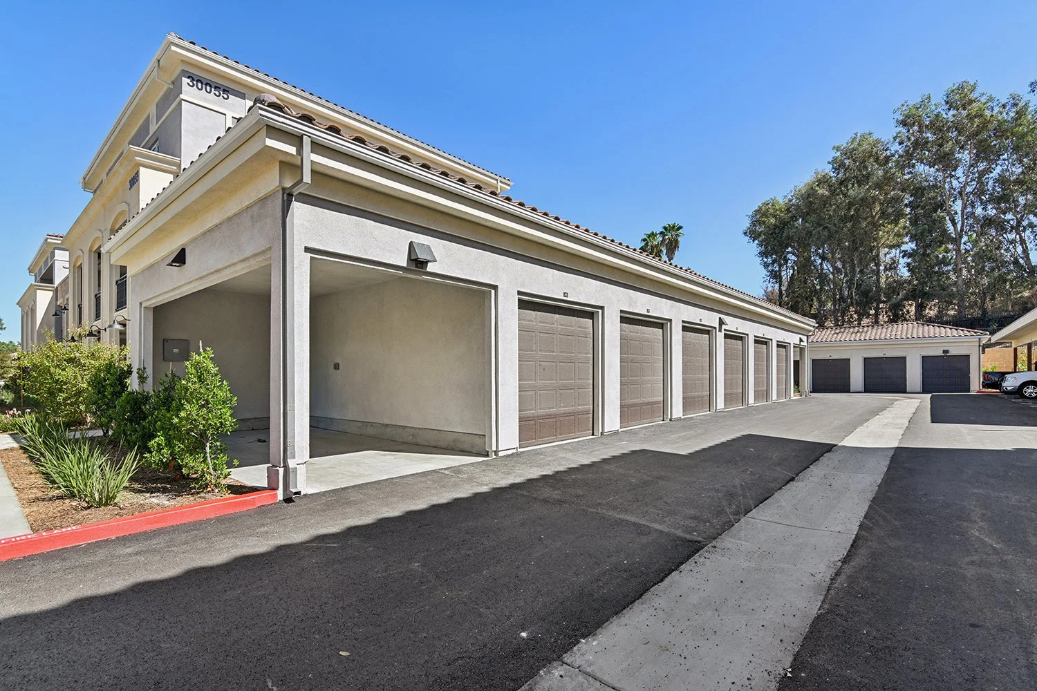 Private garages at Rendezvous Phase II