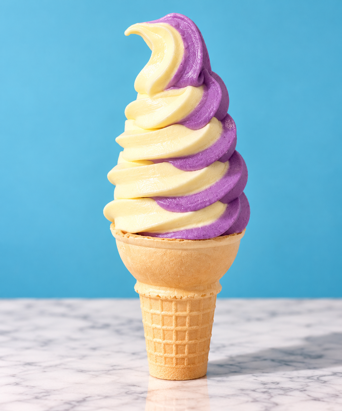 Vegan Coconut Ube & Pineapple Dole Whip Twist
