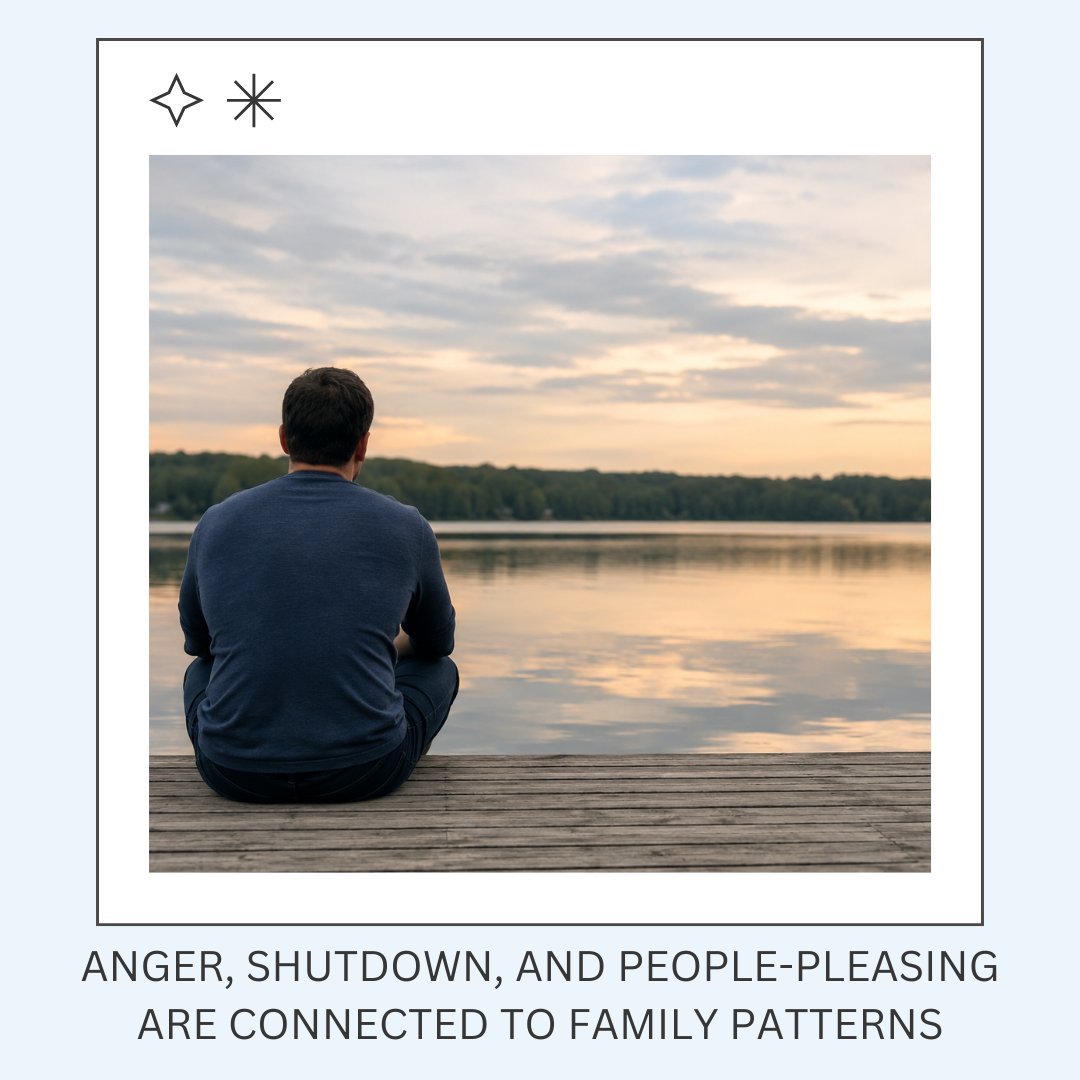 Why Anger, Shutdown, and People-Pleasing Are Often Connected to Family Patterns