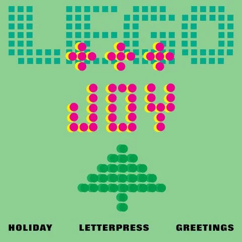 75. LEGO Holiday Letterpress