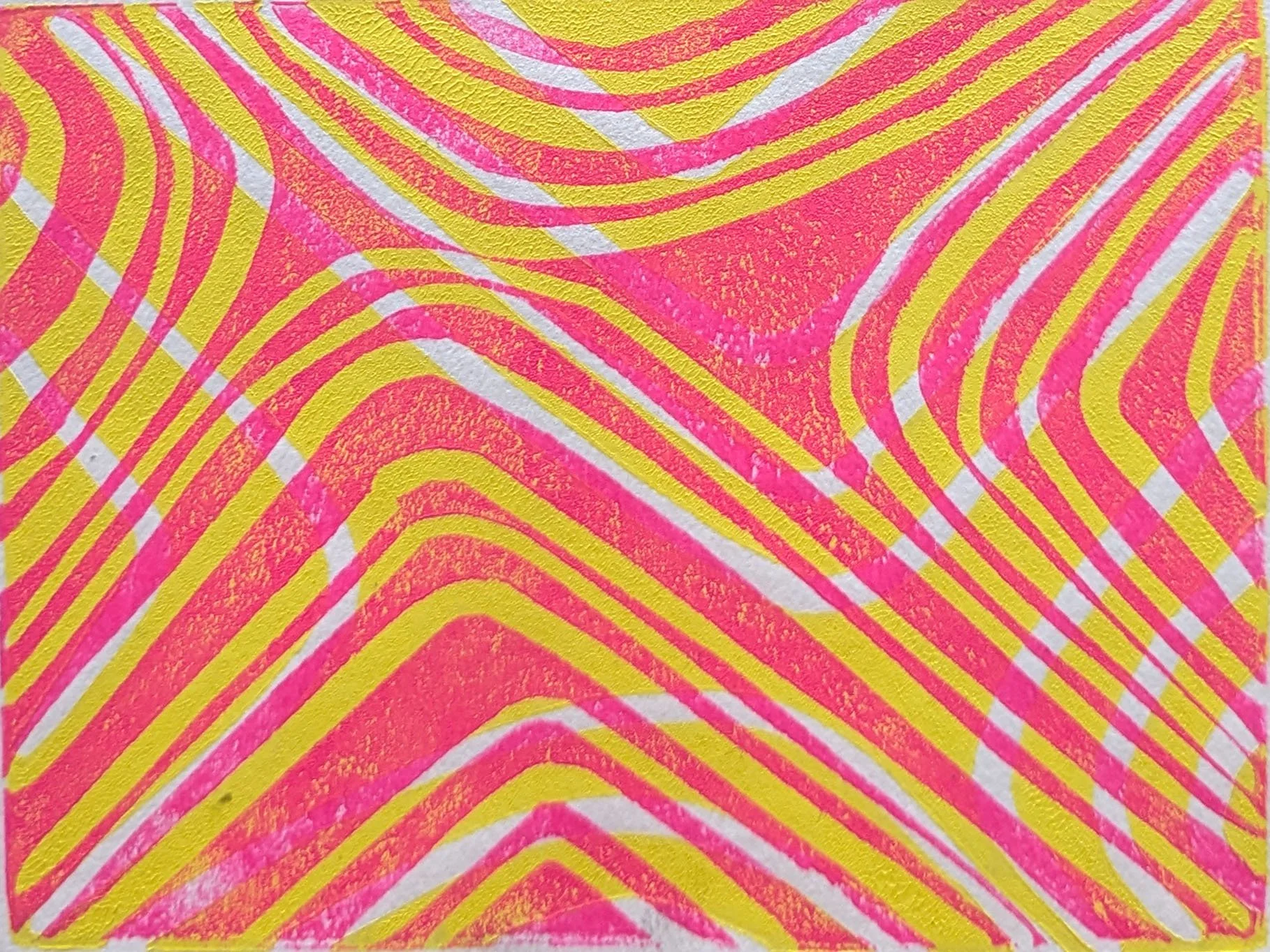 22. SURFACE DESIGN: LINO BLOCK, REDUCTION PRINT