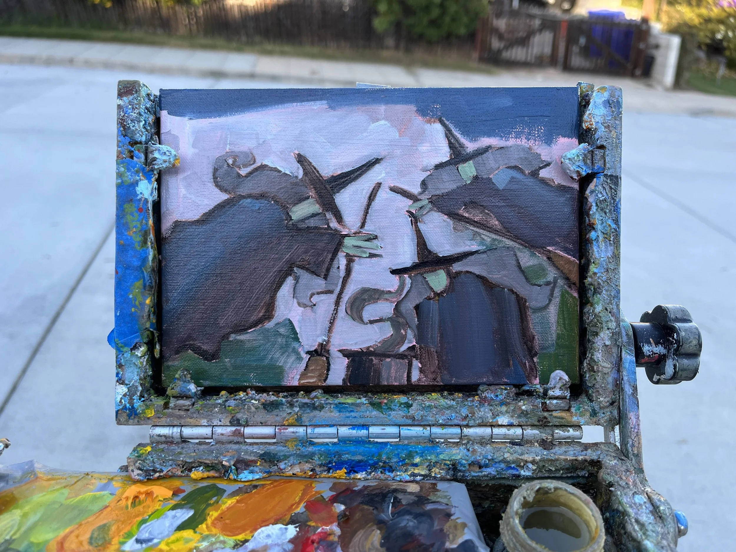 12. Halloween Decorations in Plein Air