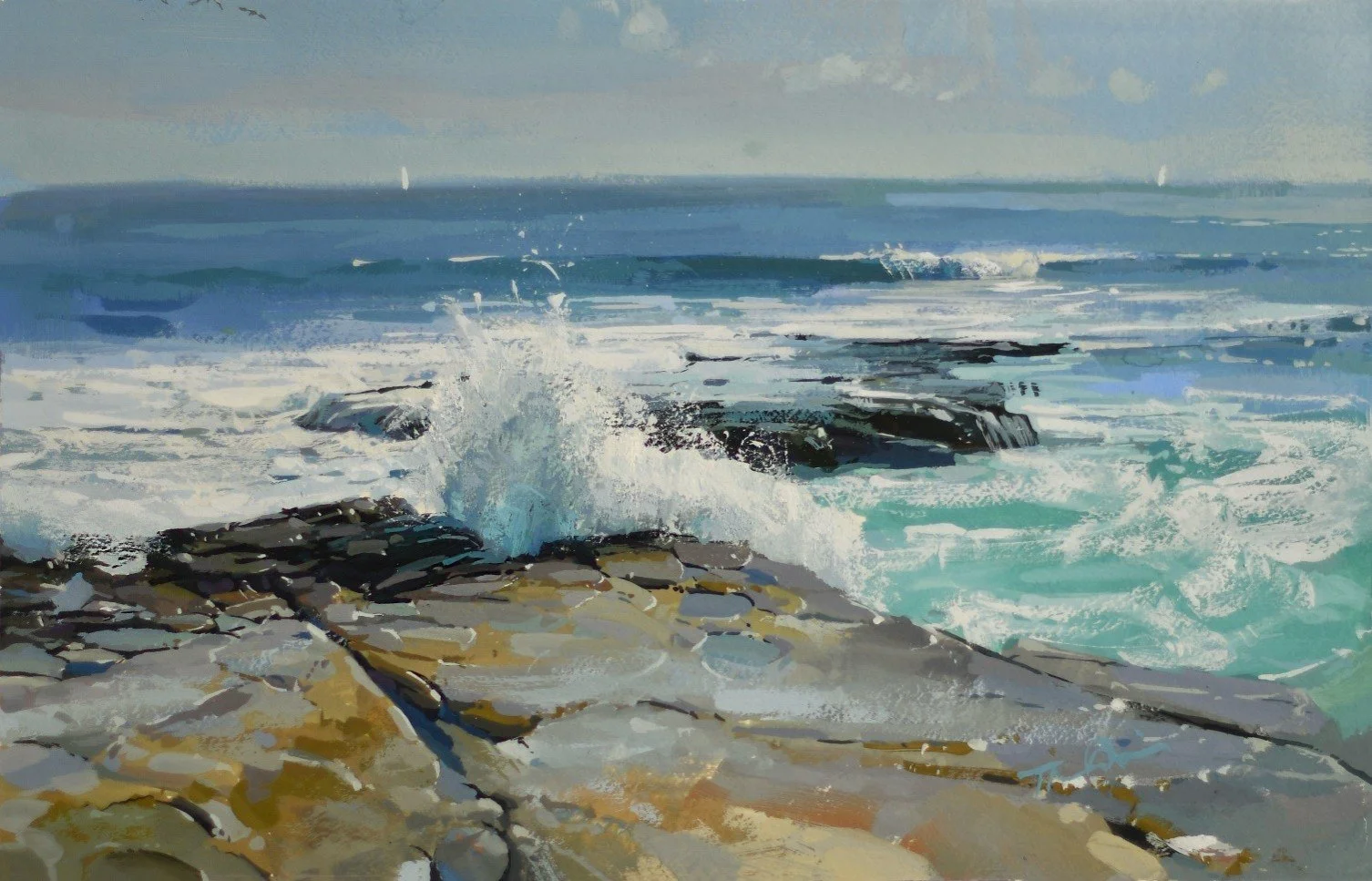 20. Waves of Color: Gouache Techniques for Coastal Landscapes