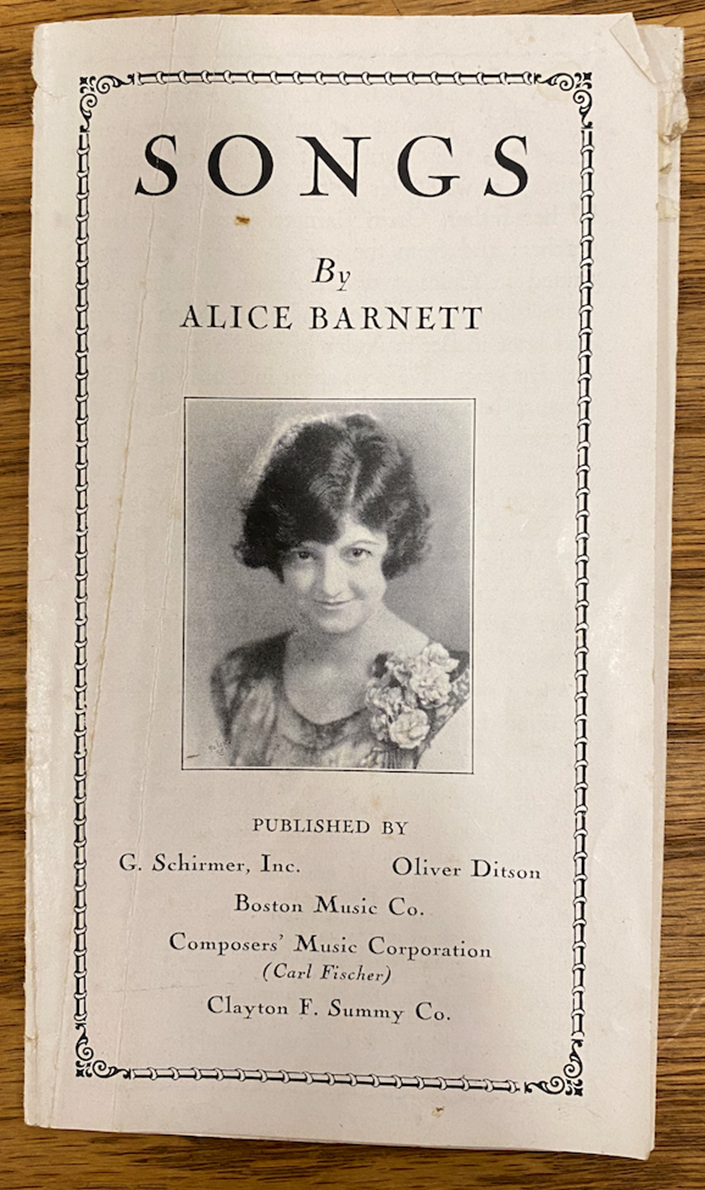 A Voice in the West: Alice Barnett in San Diego | Katina Mitchell Music Lecture