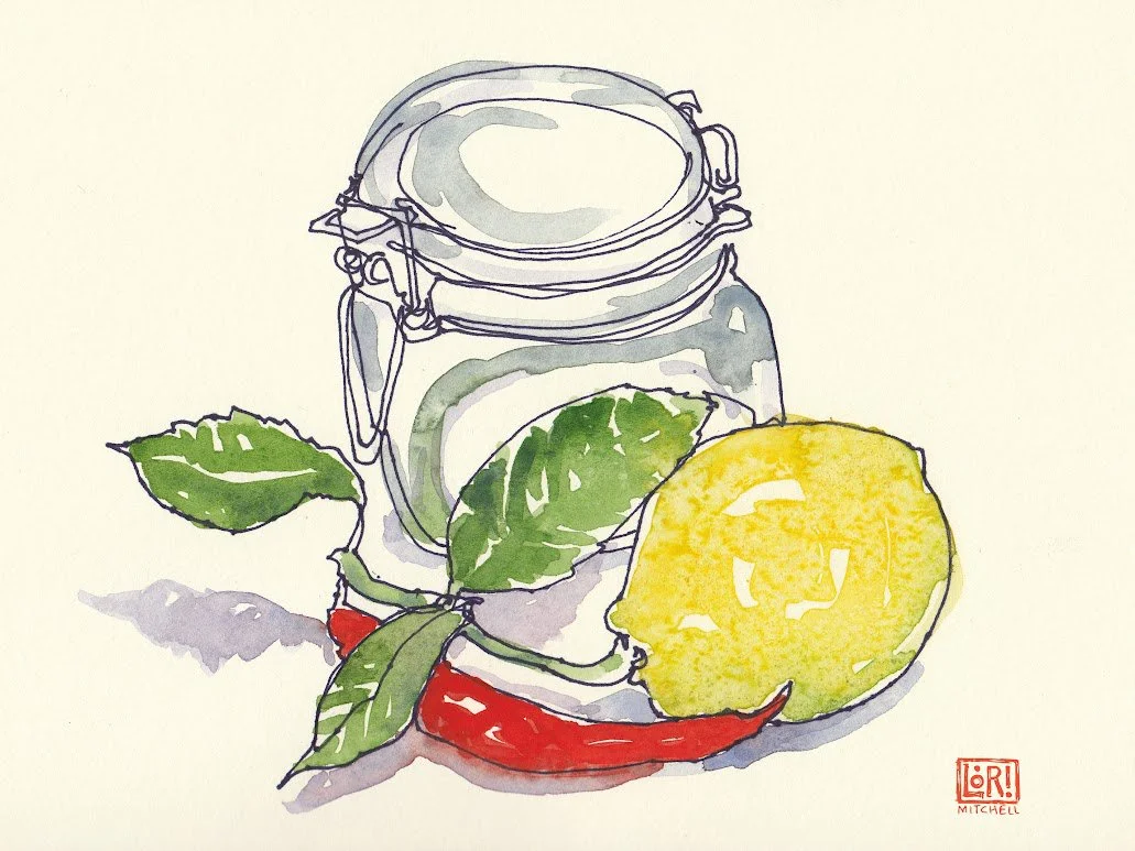 102. Loose and Easy Pen and Watercolor