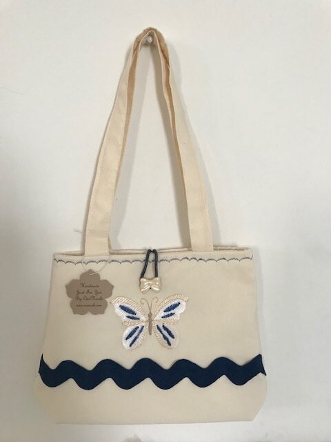 Girls Tutu Bag Butterfly Blue Cream