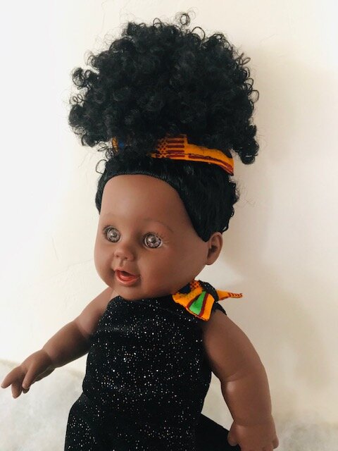 African American Baby Doll with African Clothing/Adjoa